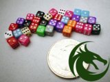 Miniature Dice: Assorted Opaque 5mm d6 (30)